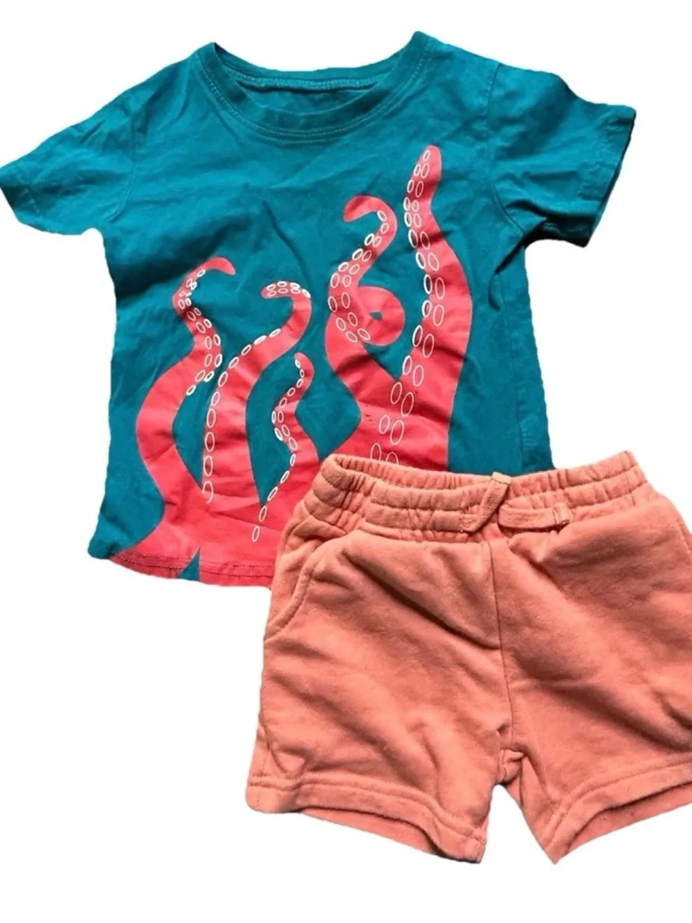 Toddler Boy Summer Lands End Swim Trunks T Shirts Shorts Size 2T Beach - Picture 4 of 6